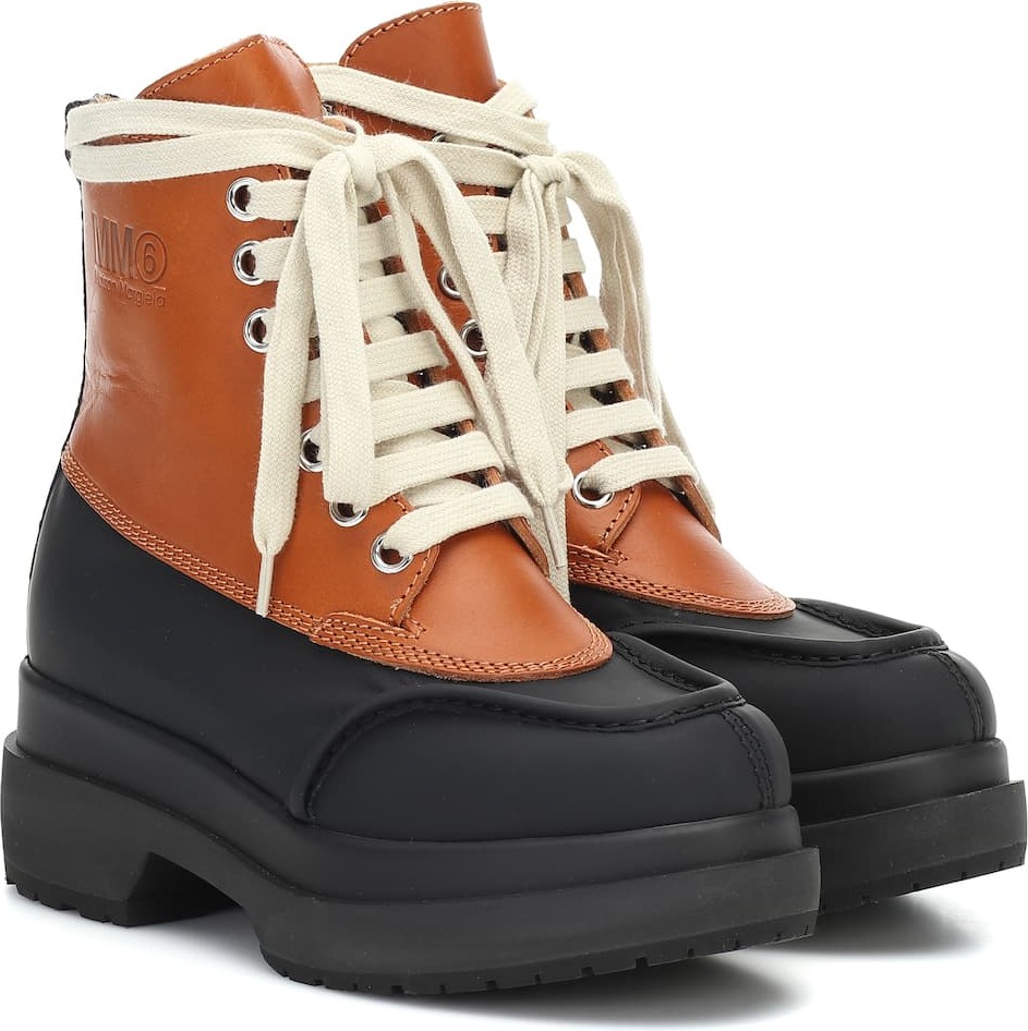 MM6 Maison Margiela Leather ankle boots