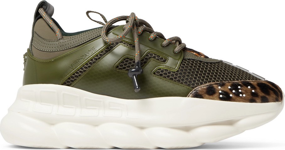 Versace Chain Reaction Panelled Mesh Sneakers