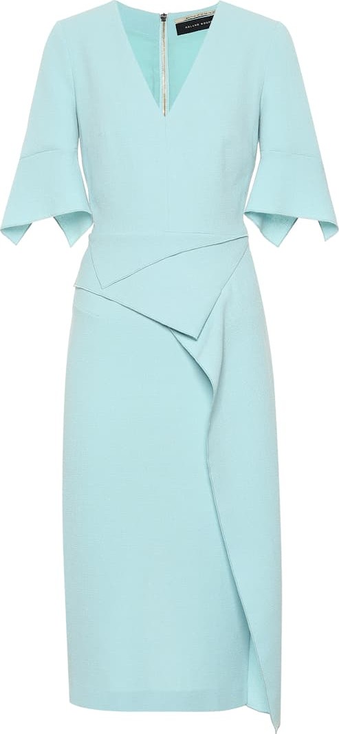 Roland Mouret Marengo wool-crêpe midi dress