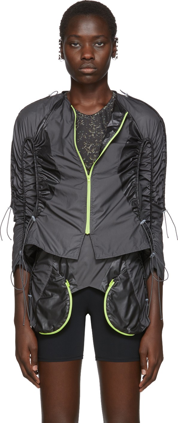 Charlotte Knowles SSENSE Exclusive Grey Coil Jacket