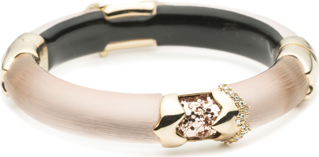 Alexis Bittar Crystal Encrusted Glitter Segmented Bracelet
