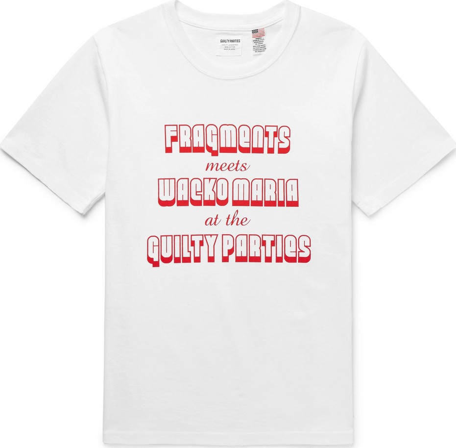 Wacko Maria + Fragment Printed Cotton-Jersey T-Shirt