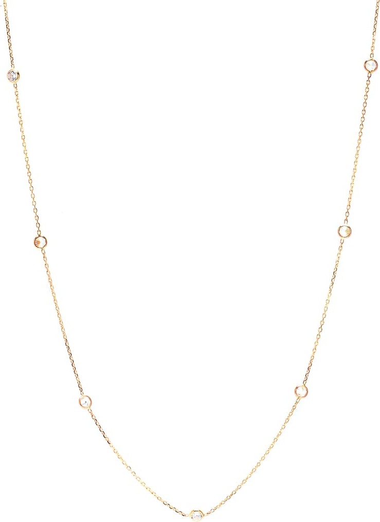 Loren Stewart Gemstone Bezel 14kt gold and topaz necklace