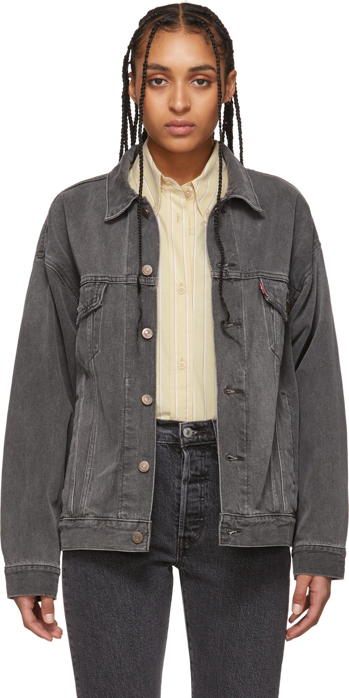 LEVI’S Grey Denim Dad Trucker Jacket
