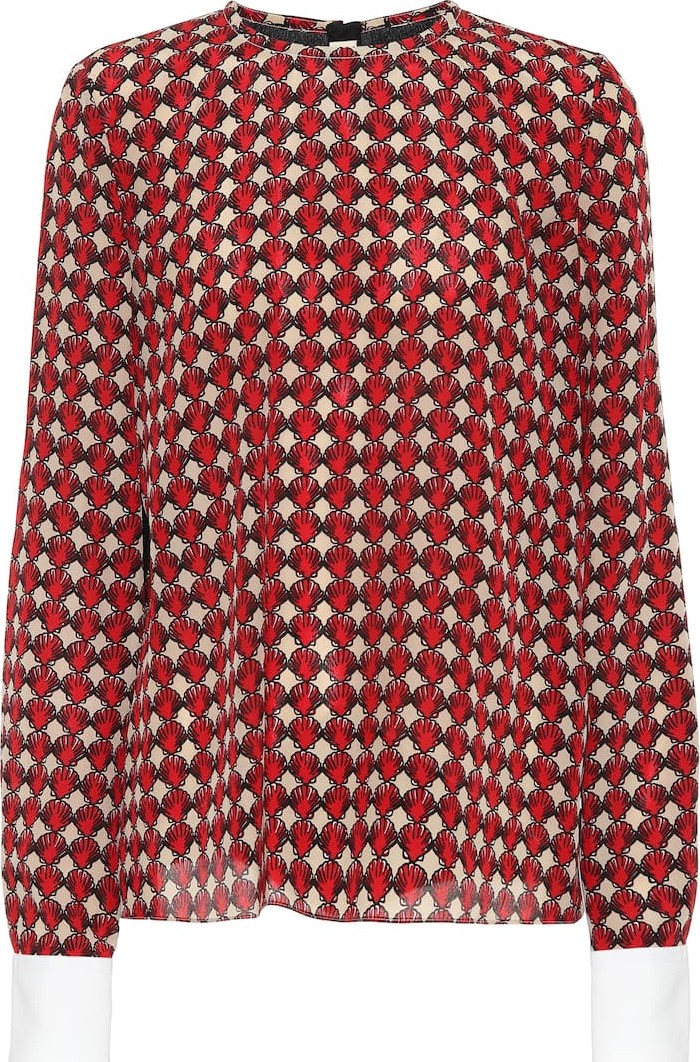Marni Printed silk top