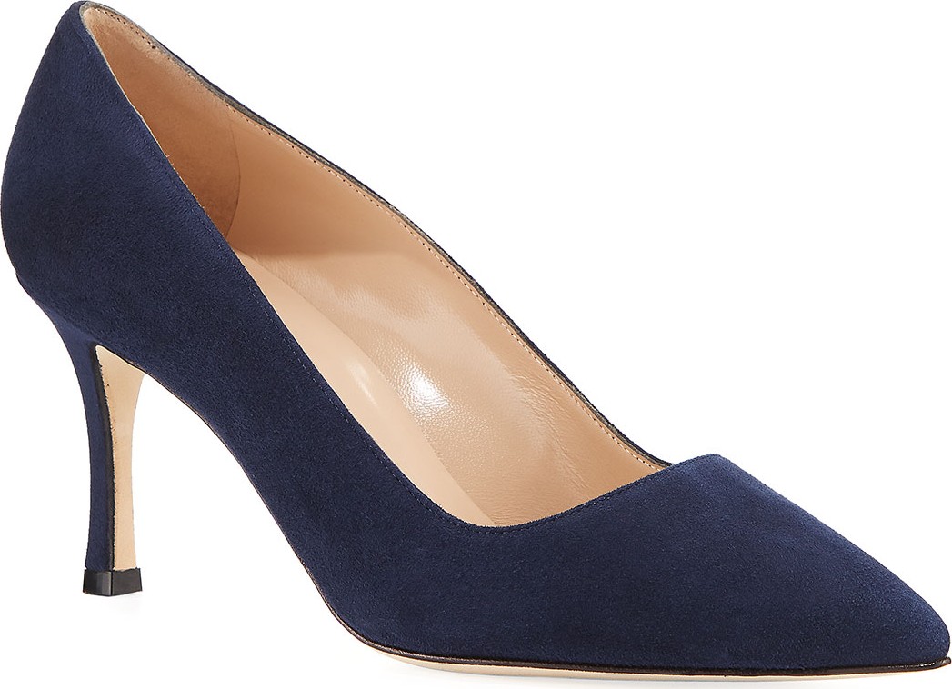 Manolo Blahnik BB Suede 70mm Pumps