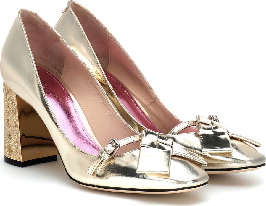 Bottega Veneta Cherbourg patent leather pumps
