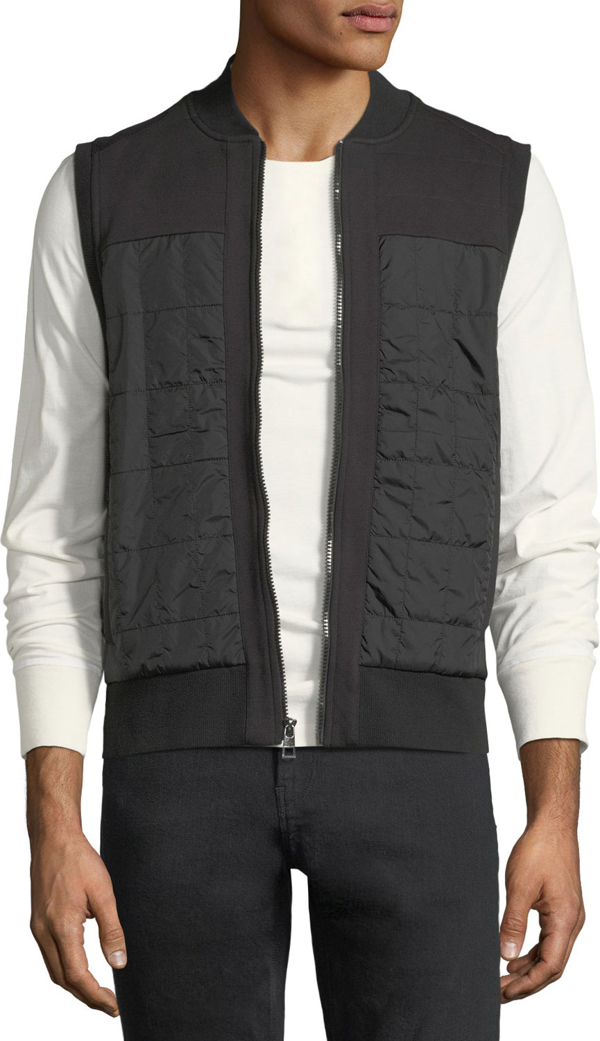 Michael Kors Nomad Quilted Zip-Front Vest