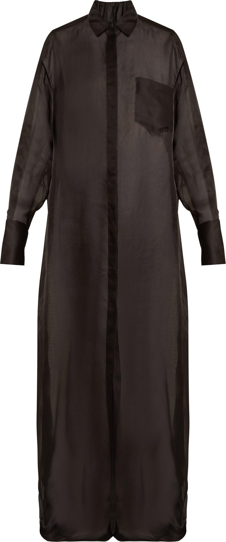 THE ROW Siena silk-organza oversized shirt dress