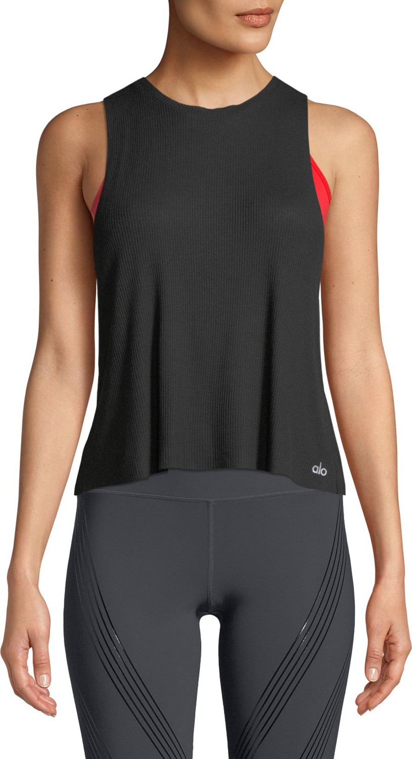 Alo Yoga Flow Ribbed Thermal Racerback Activewear Tank