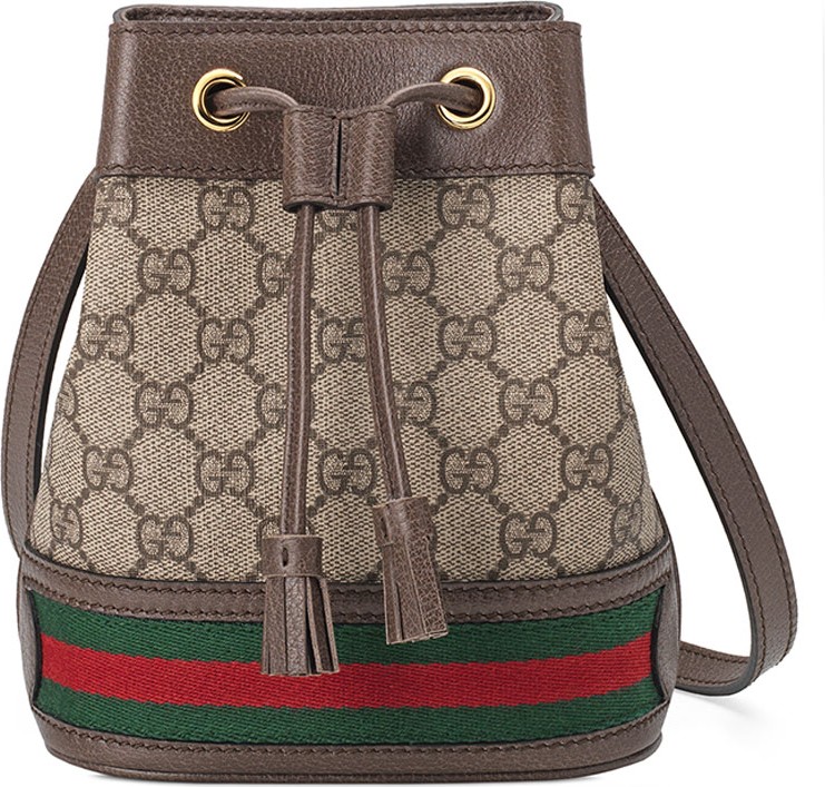 Gucci Ophidia Mini GG Supreme Canvas Bucket Bag