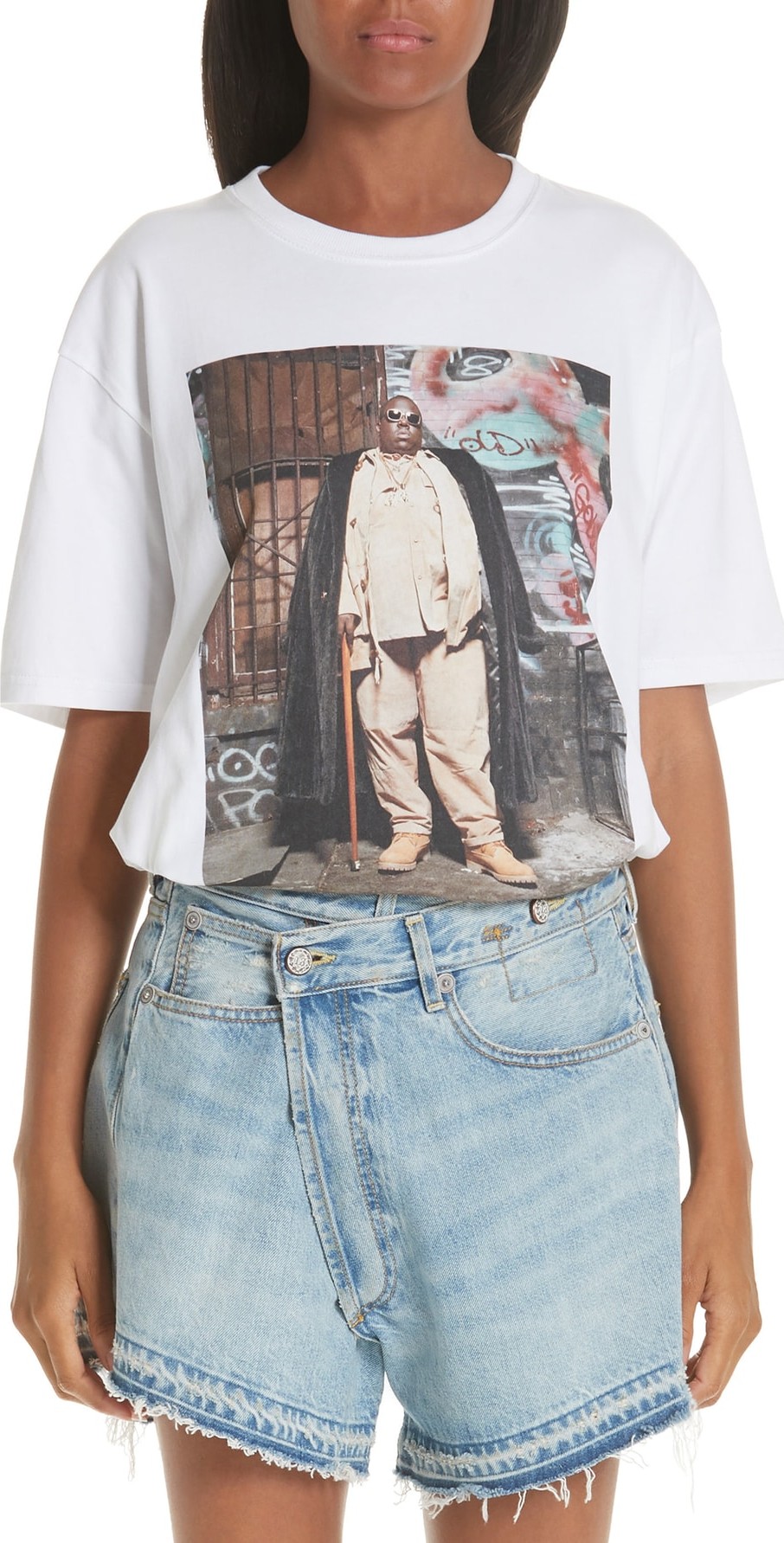 R13 Biggie Graffiti Curtis Tee