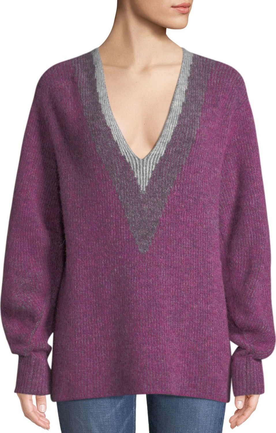 Rag & Bone Jonie V-Neck Pullover Sweater