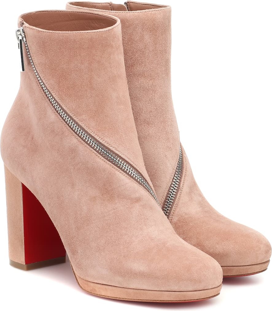 Christian Louboutin Birgitta 100 suede ankle boots