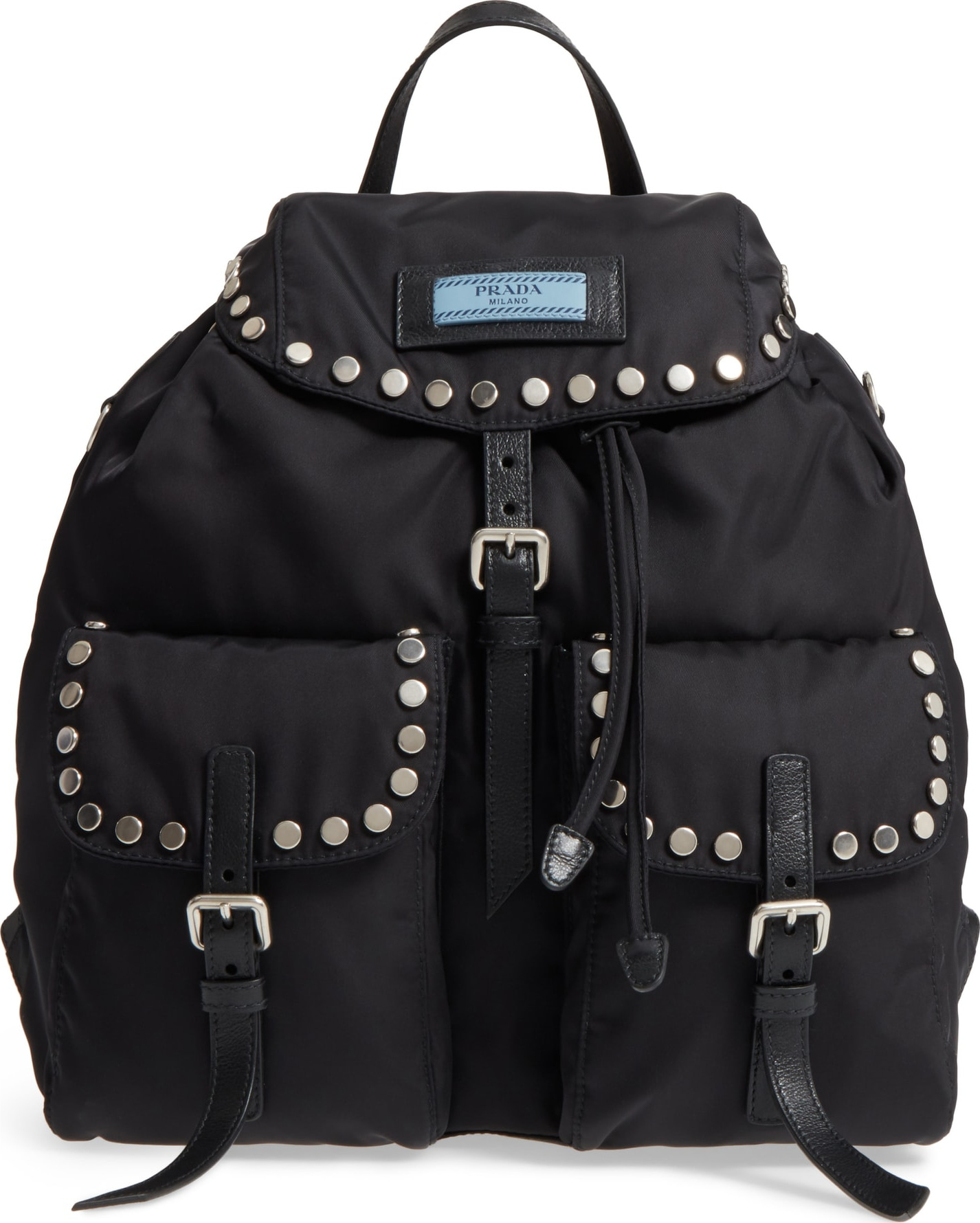 Prada Tessuto Etiquette Nylon Backpack