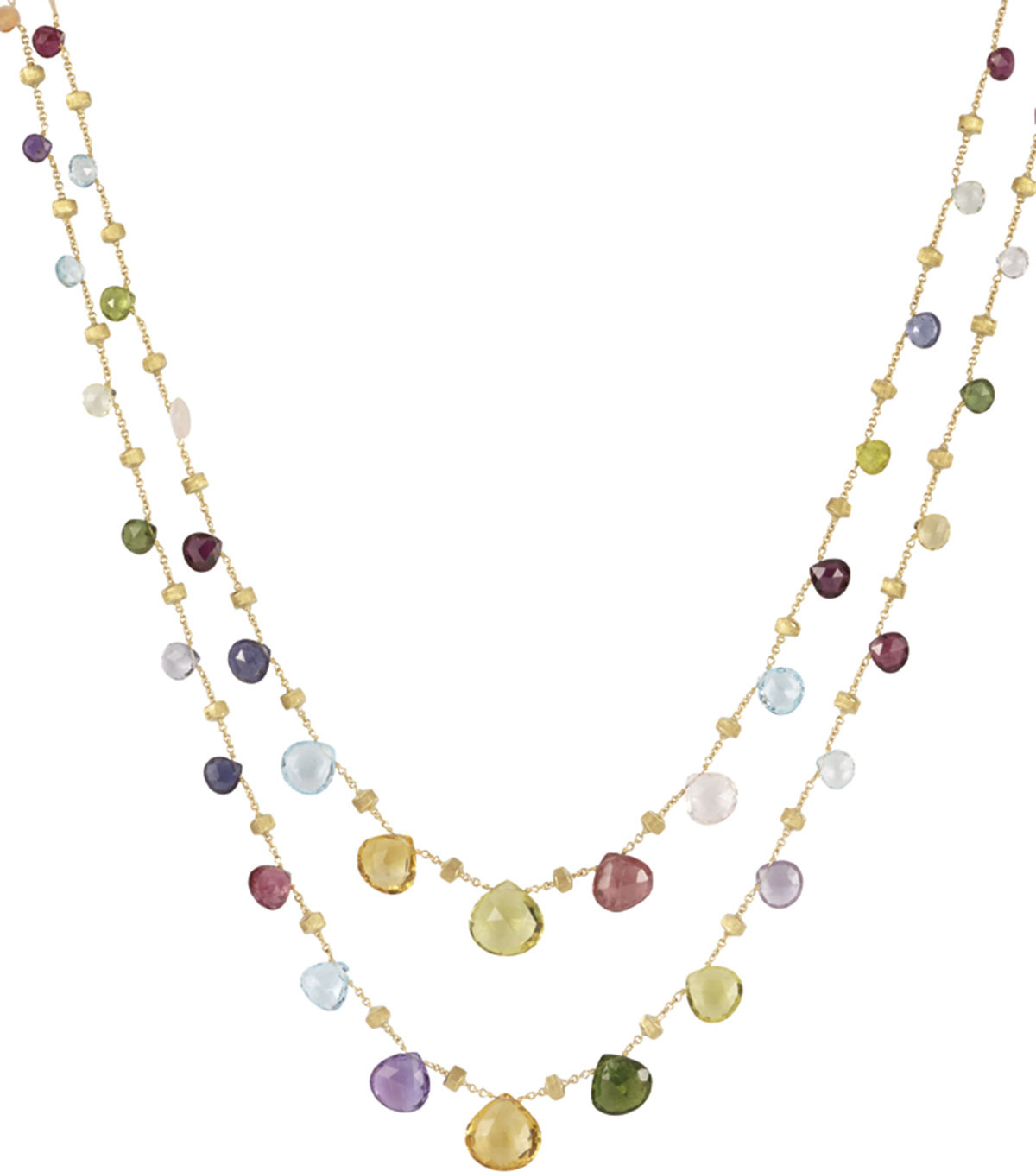 Marco Bicego Paradise Double Wave Necklace, 36"L