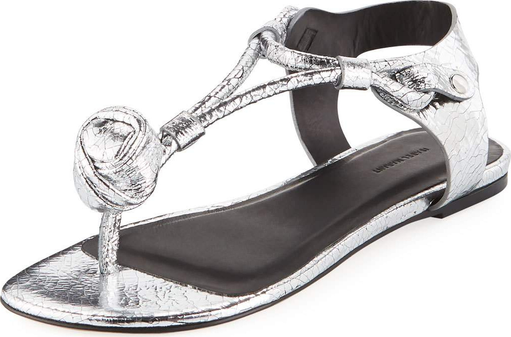 Isabel Marant Jarley Crackled T-Strap Sandal