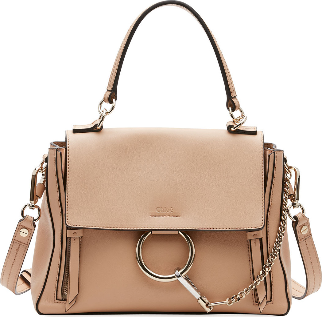 Chloe Faye Day Small Pebbled Ring Shoulder Bag