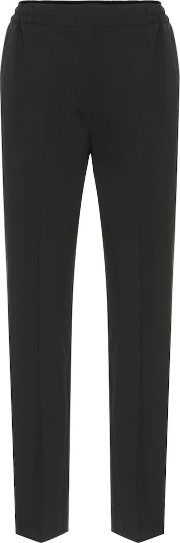 Etro Stretch-wool high-rise pants