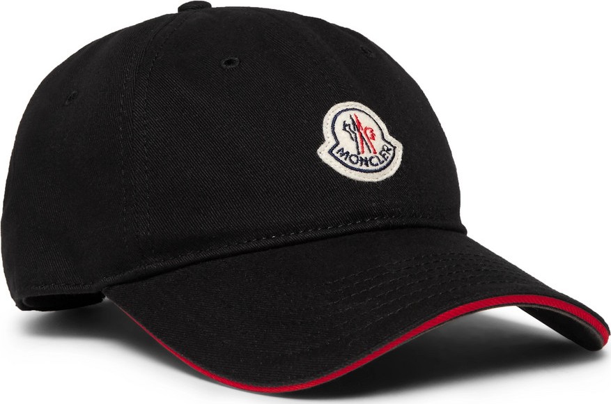 Moncler Logo-Appliquéd Cotton-Twill Baseball Cap