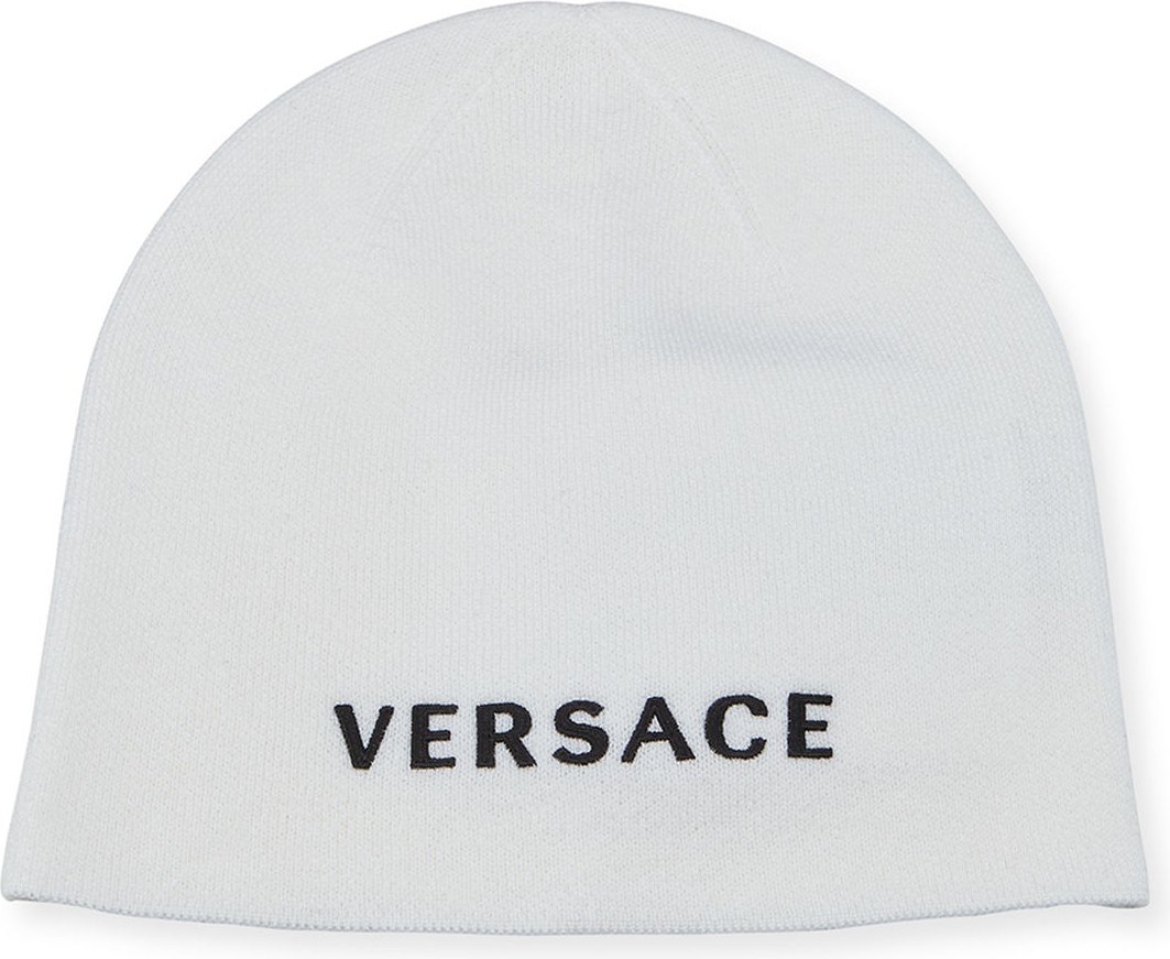 Versace Collection Wool Logo Beanie