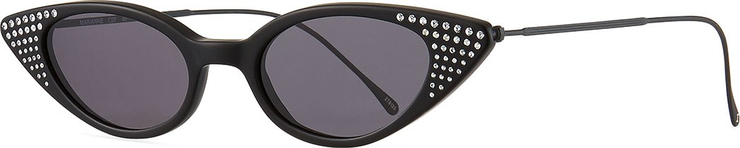 Illesteva Marianne Crystal Studded Cat-Eye Sunglasses