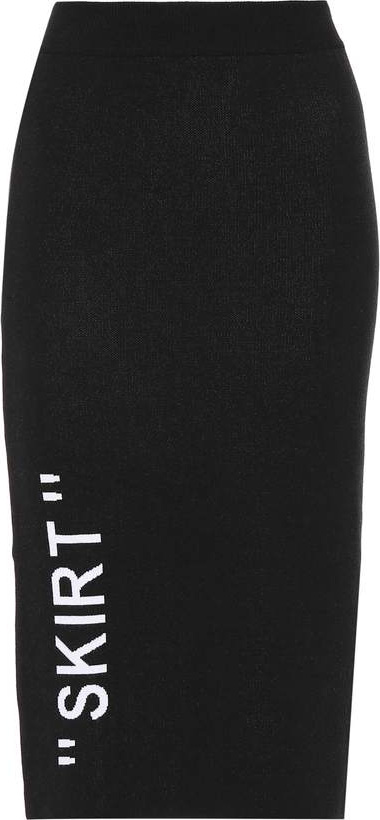 Off White Stretch-knit pencil skirt