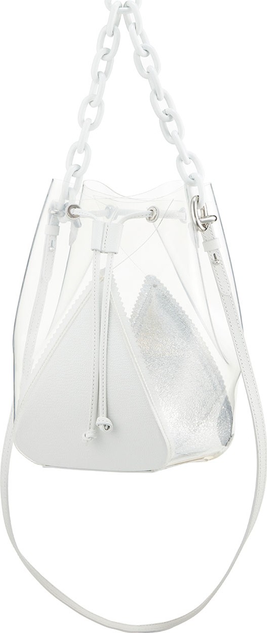 The Volon PVC and Leather Mini Bucket Bag