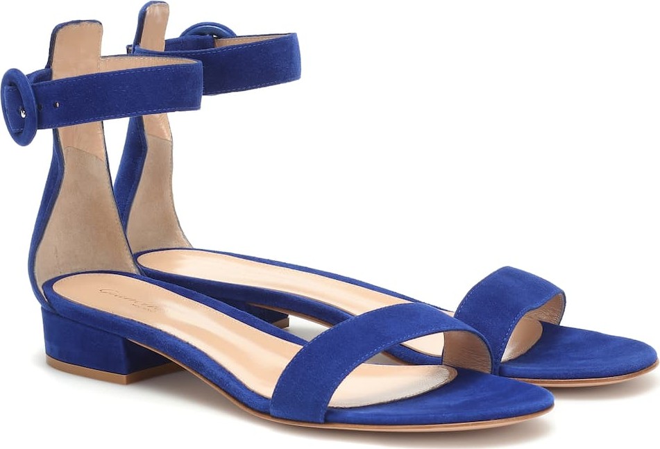 Gianvito Rossi Portofino 20 suede sandals