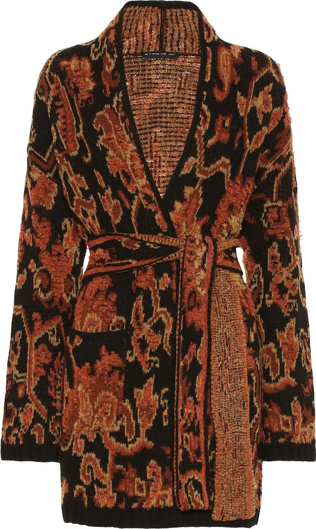 Etro Wool-blend intarsia cardigan