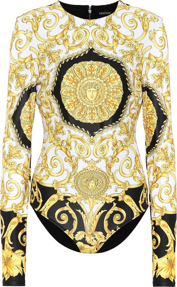Versace Printed jersey bodysuit