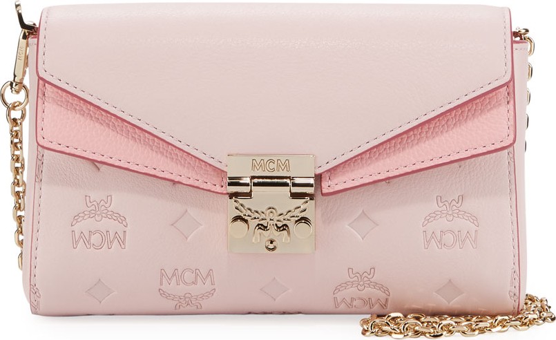 MCM Millie Monogrammed Leather Crossbody Bag