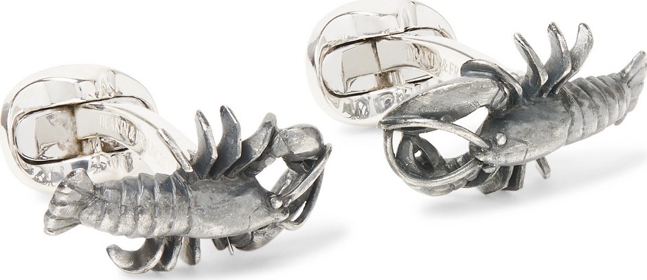 Deakin & Francis Lobster Oxidised Sterling Silver Cufflinks