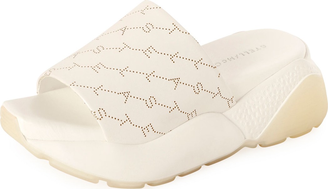 Stella McCartney Logo Chunky Platform Slide Sandals