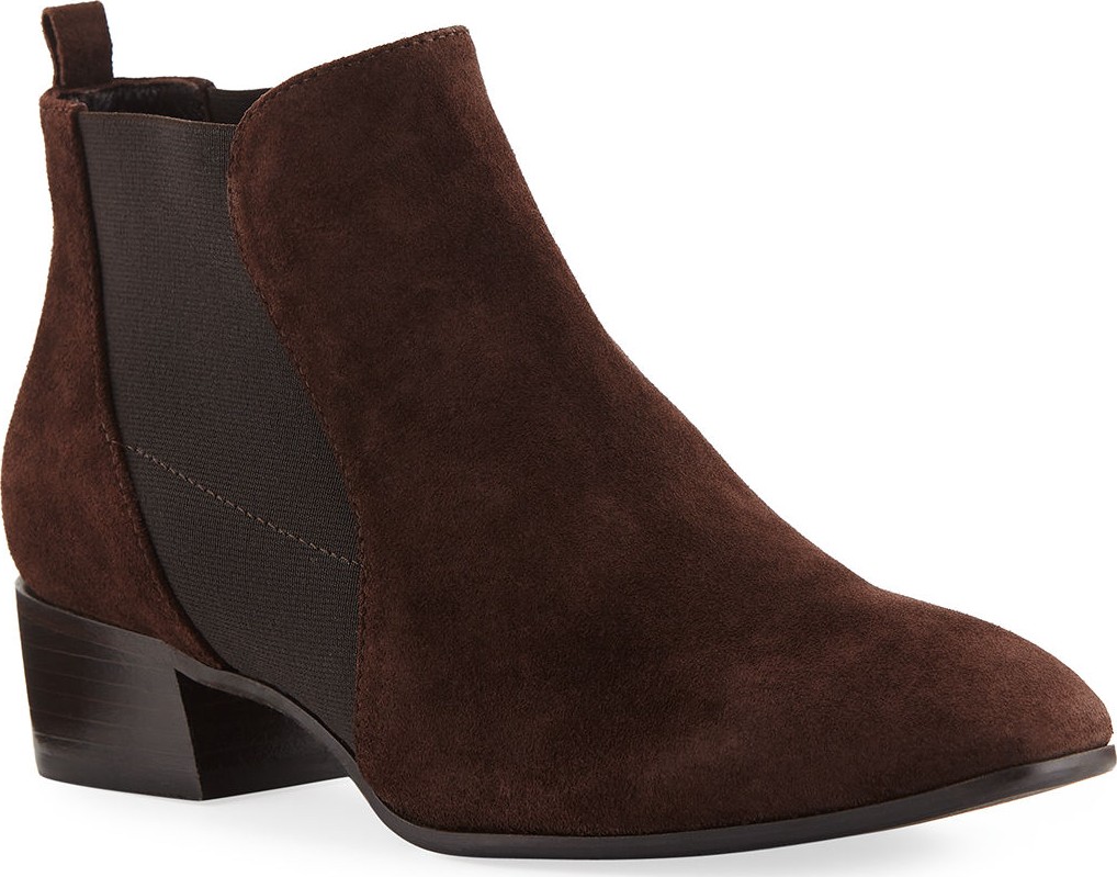 Aquatalia Falco Suede Gored Booties