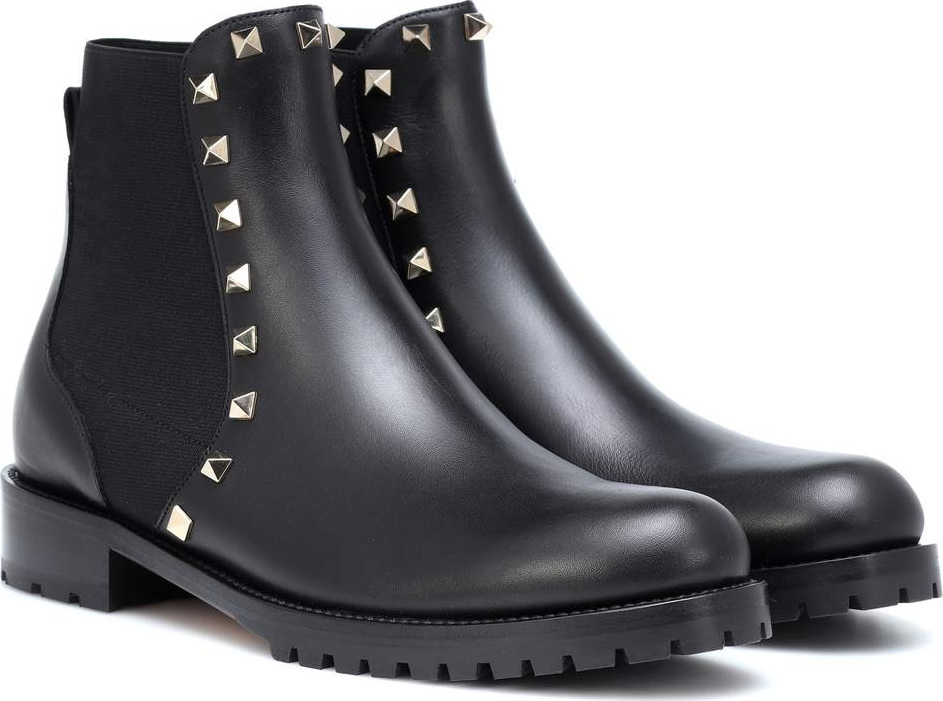 Valentino Valentino Garavani Rockstud leather Chelsea boots