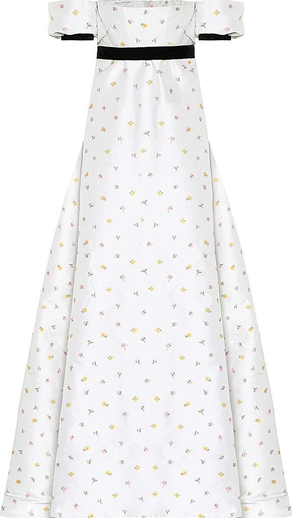 Philosophy Di Lorenzo Serafini Floral jacquard gown