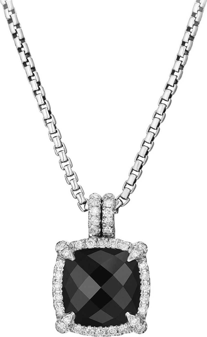 David Yurman 9mm Châtelaine® Bezel Necklace with Diamonds