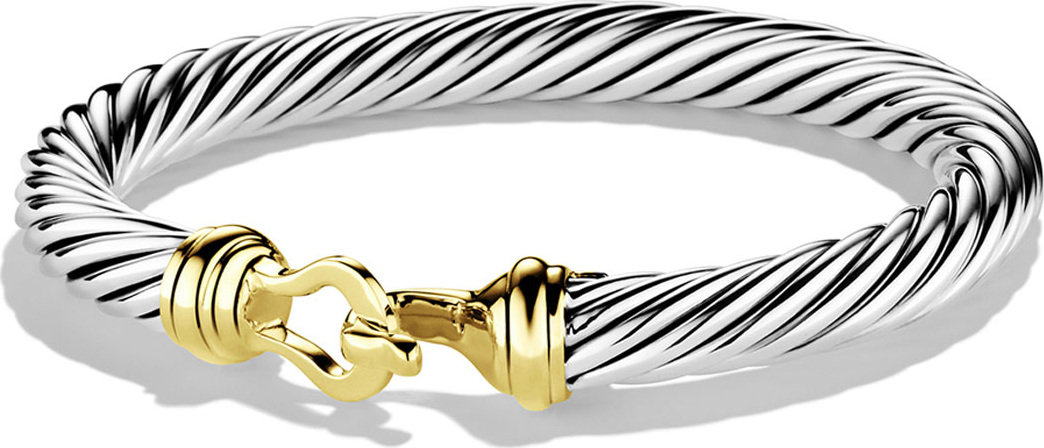 David Yurman Cable Buckle Bracelet with Gold