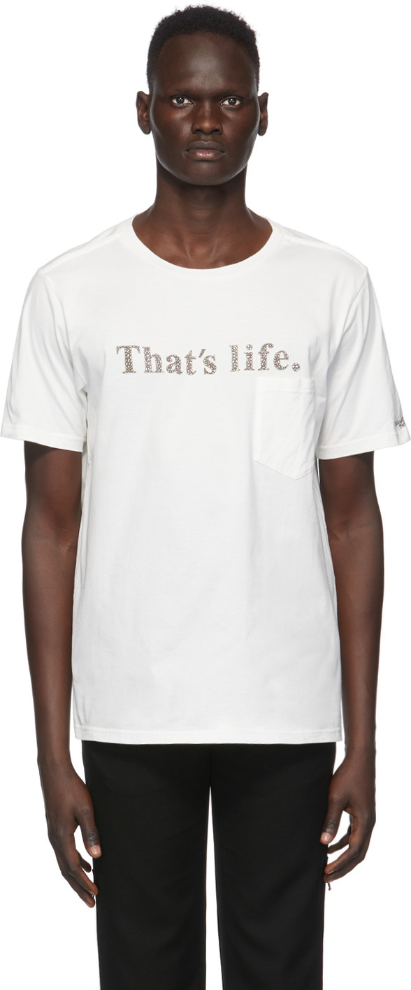 Takahiromiyashita The Soloist - White 'That's Life' T-Shirt