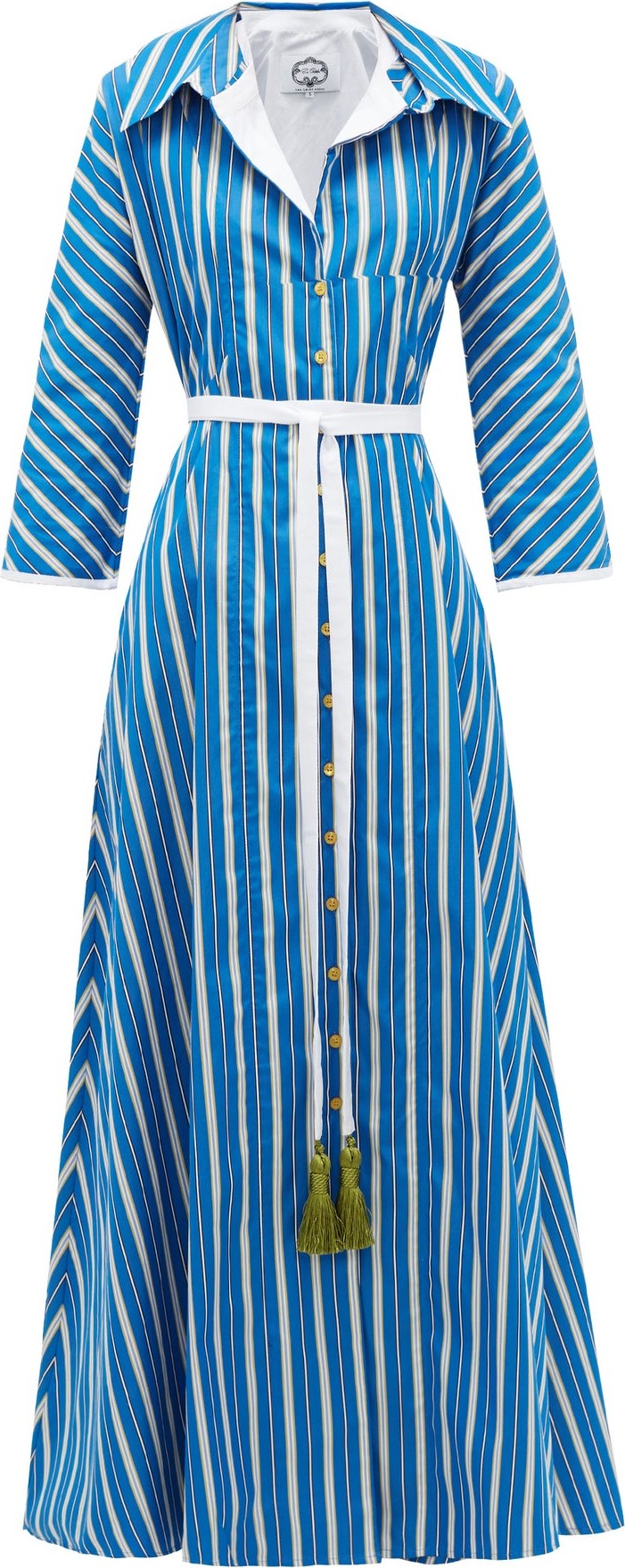 Evi Grintela Ben Youssef striped cotton shirtdress