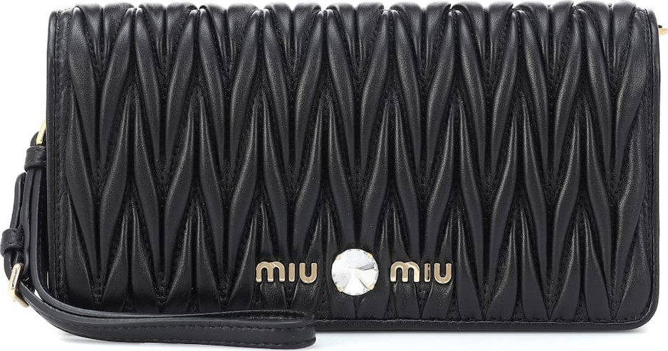 Miu Miu Matelassé leather shoulder bag