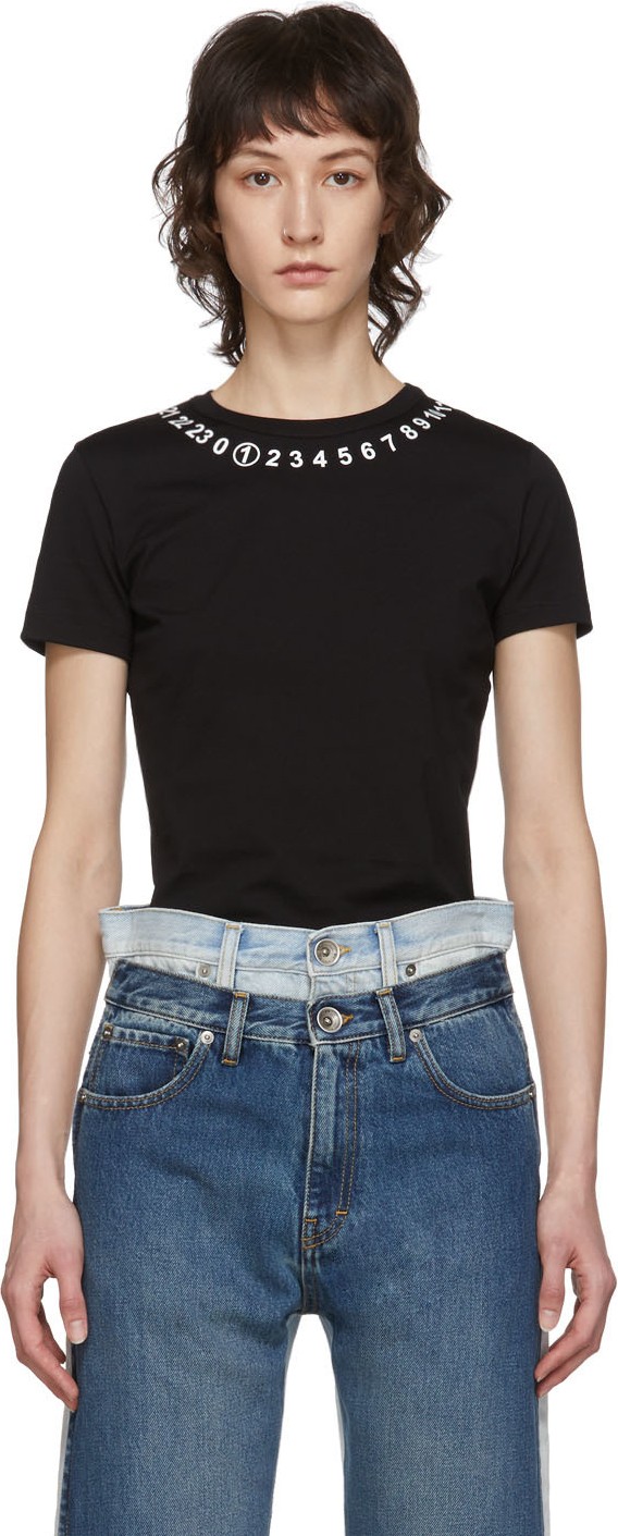 Maison Margiela Black Numbers T-Shirt