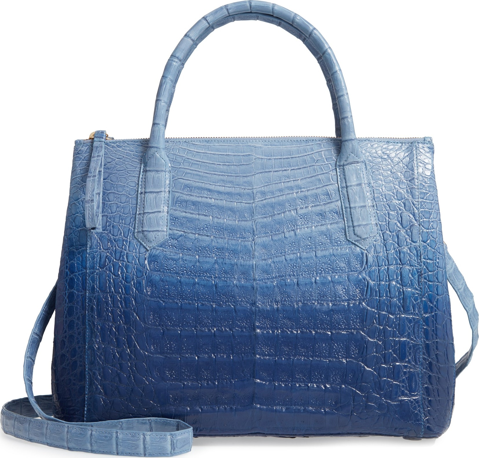 Nancy Gonzalez Medium Double Zip Genuine Crocodile Tote