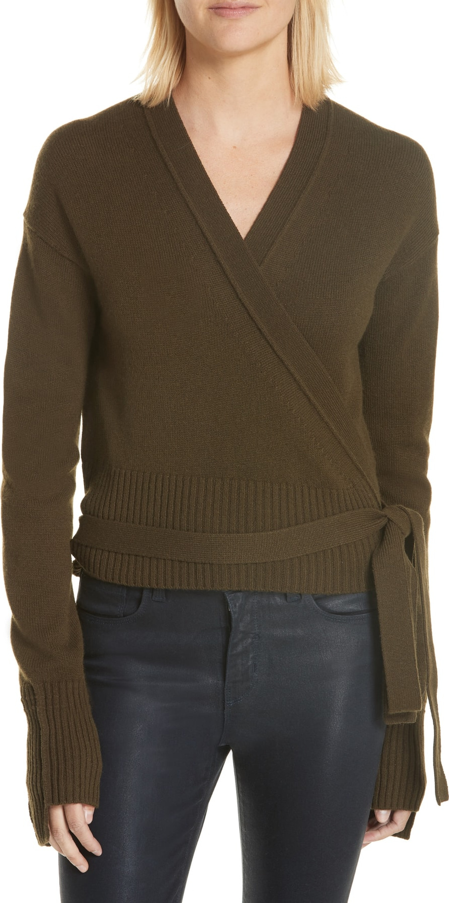 Helmut Lang Cashmere Wrap Cardigan