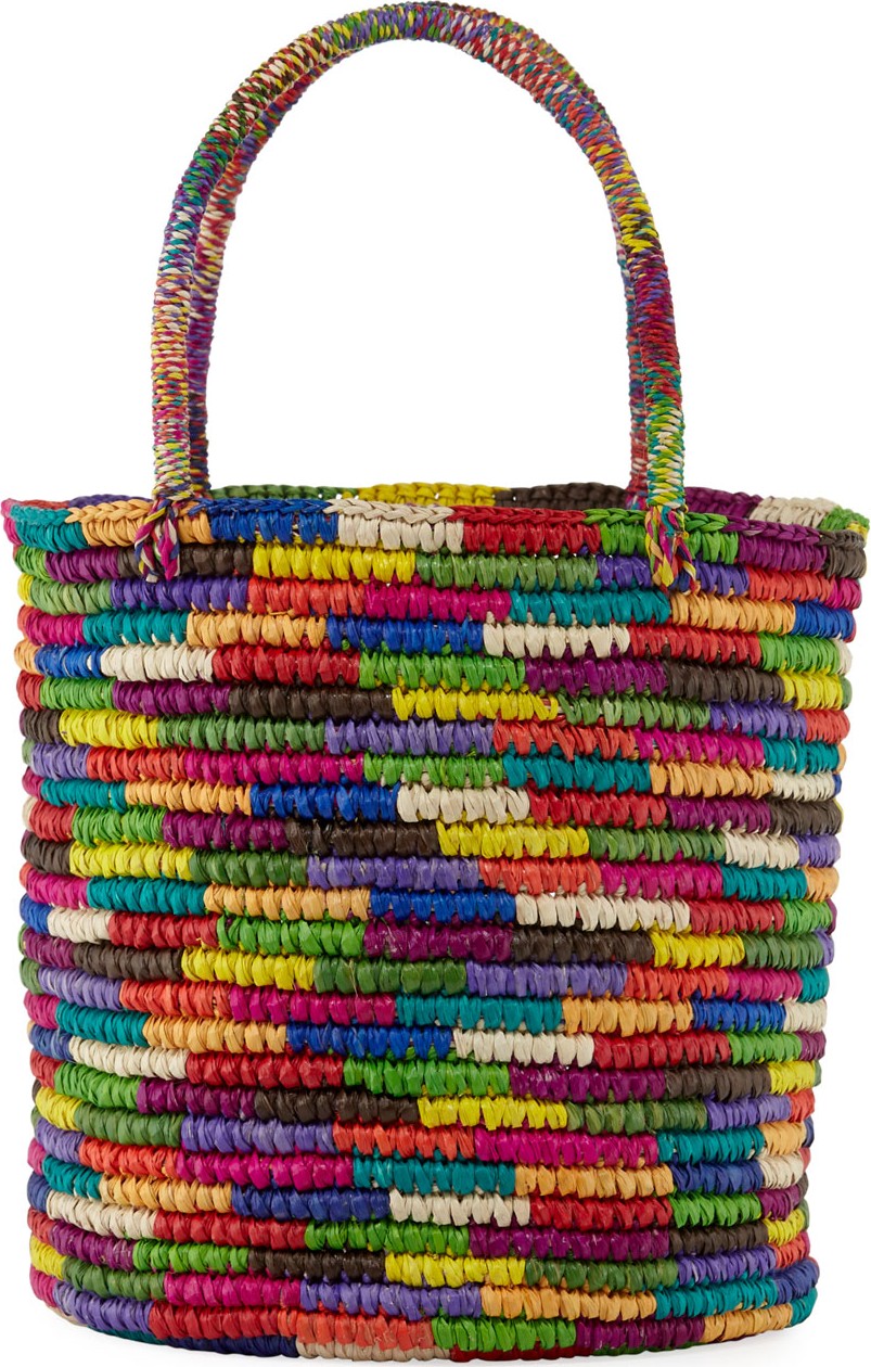 Sensi Studio Multicolor Medium Woven Tote Bag