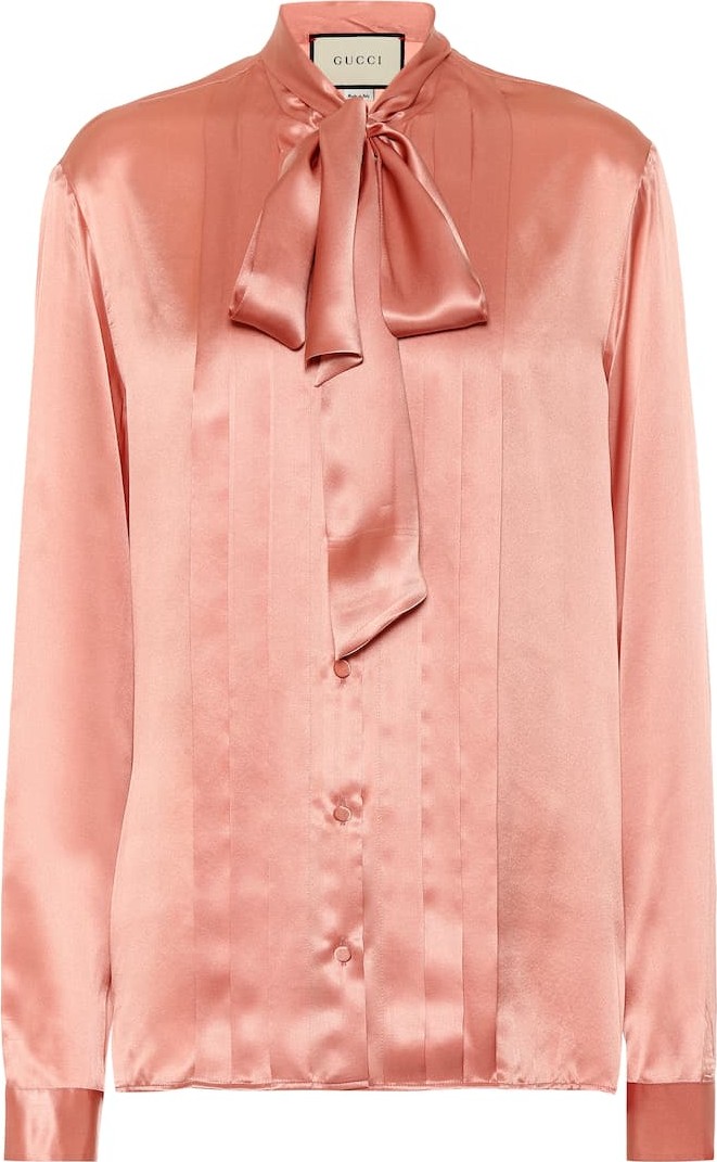 Gucci Silk-satin blouse