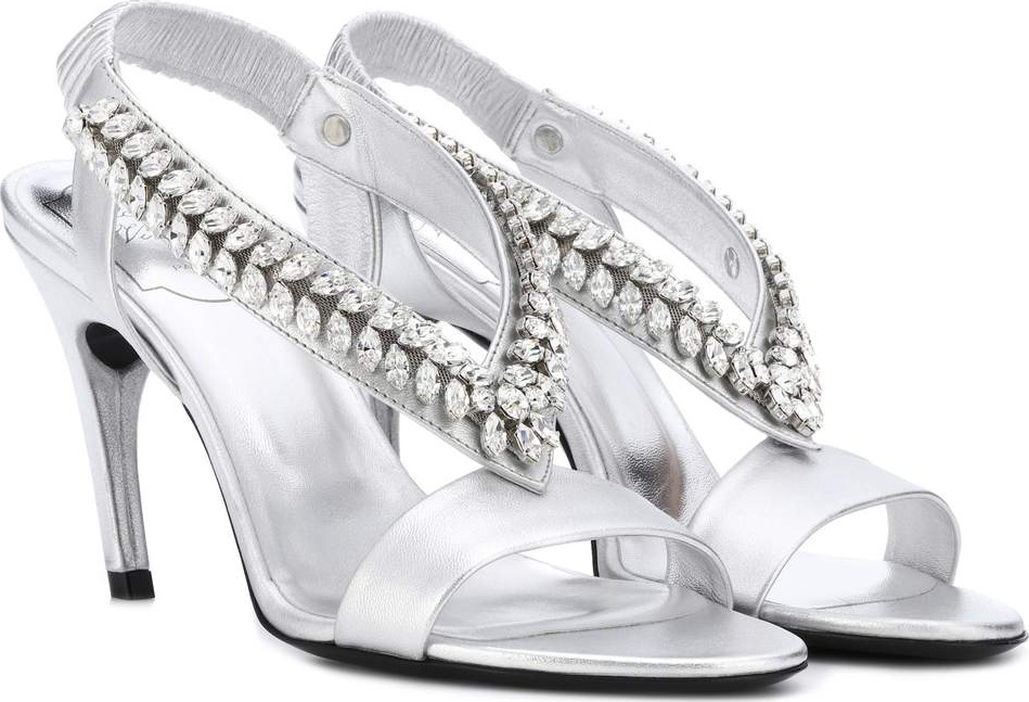 Roger Vivier Embellished leather sandals