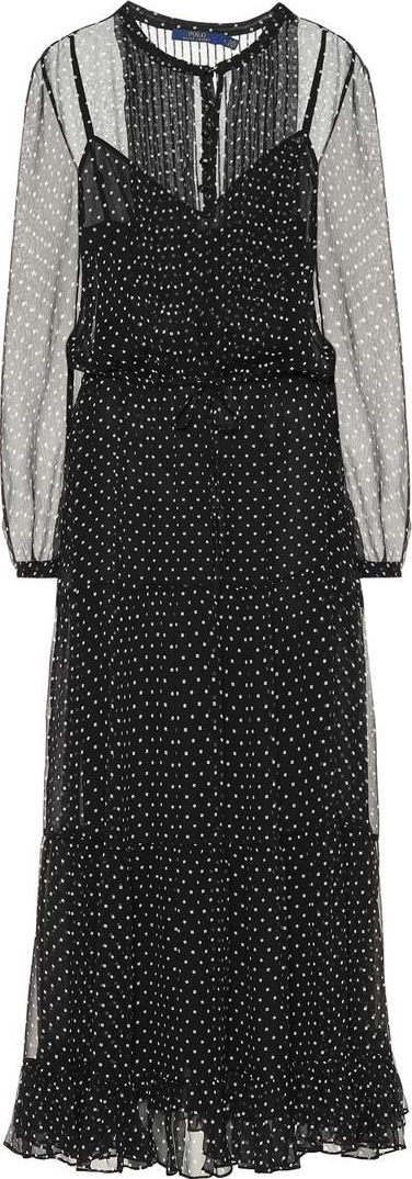 Polo Ralph Lauren Polka-dot silk dress