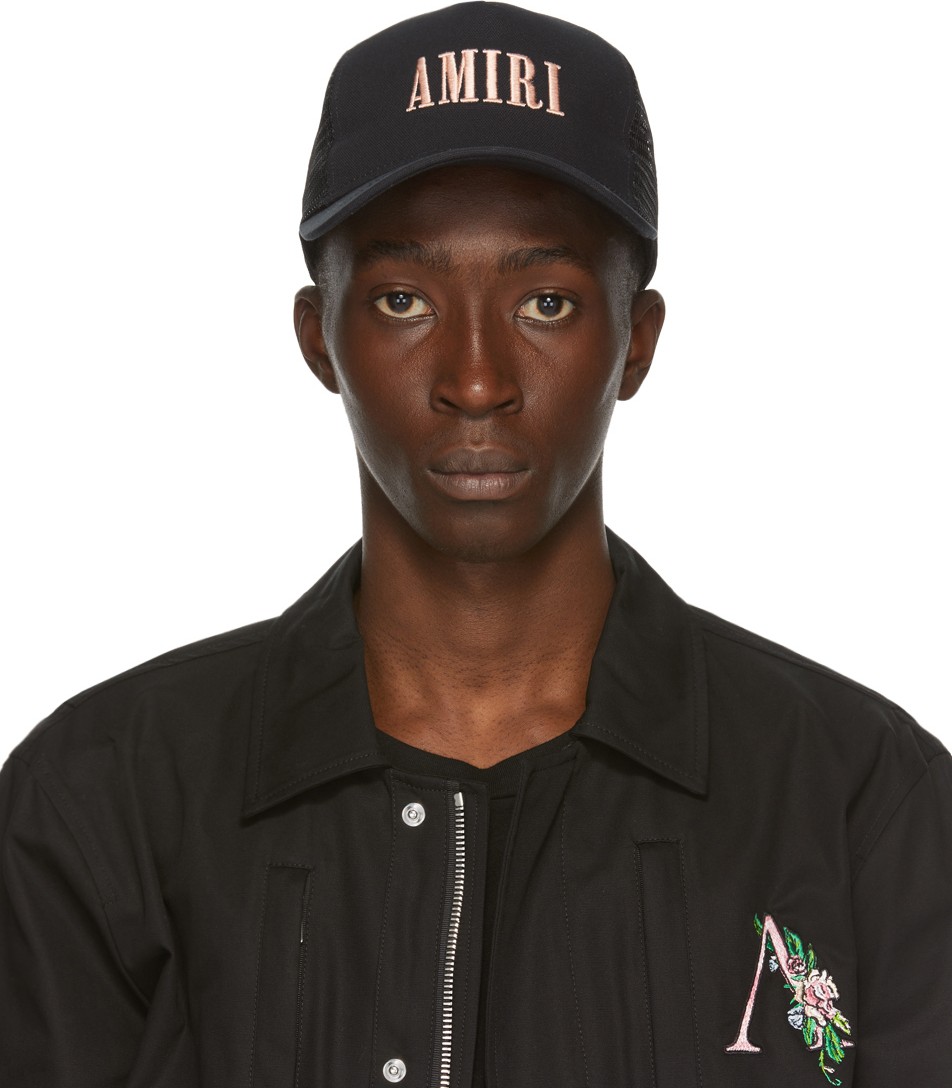 Amiri Black Logo Cap